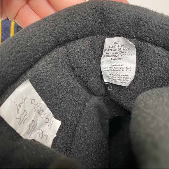 Joules Coniston Waterproof Black Boot 9 - Picture 10 of 13